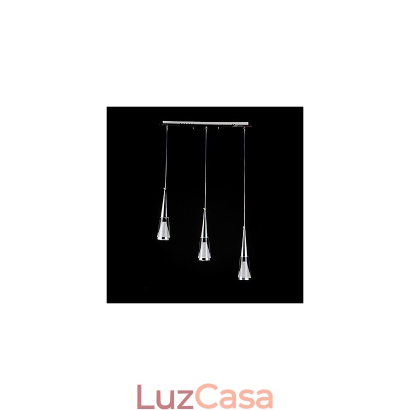 3 Luzes Pendentes Moderno Contemporâneo Metal