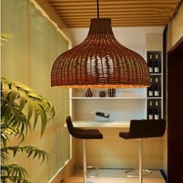 Lustre de bambu To Ri Creative Simple Single Head