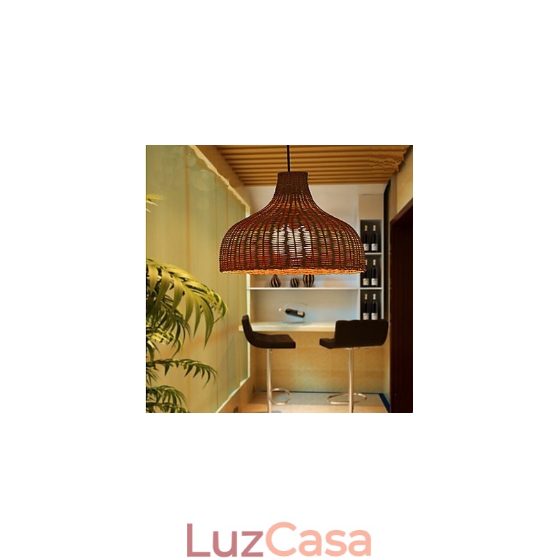 Lustre de bambu To Ri Creative Simple Single Head