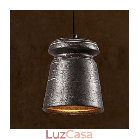 Lustre de cerâmica retrô personalidade pendurado para casa de chá