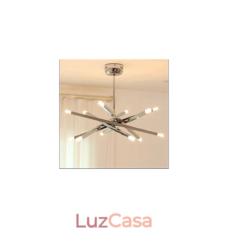 Moda criativa iluminação designer lâmpadas 12 lustre de luz
