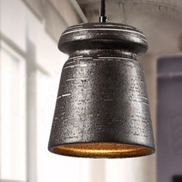 Lustre de cerâmica retrô personalidade pendurado para casa de chá