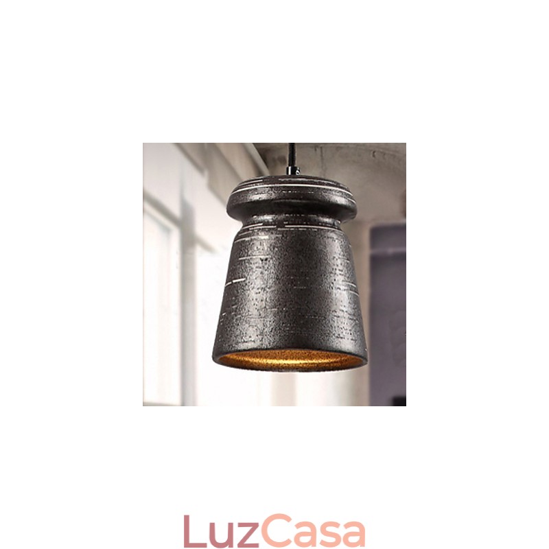 Lustre de cerâmica retrô personalidade pendurado para casa de chá