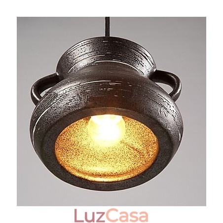 Lustre de cerâmica retrô personalidade pendurado para casa de chá Lustre de cerâmica retrô personalidade pendurado para casa de chá