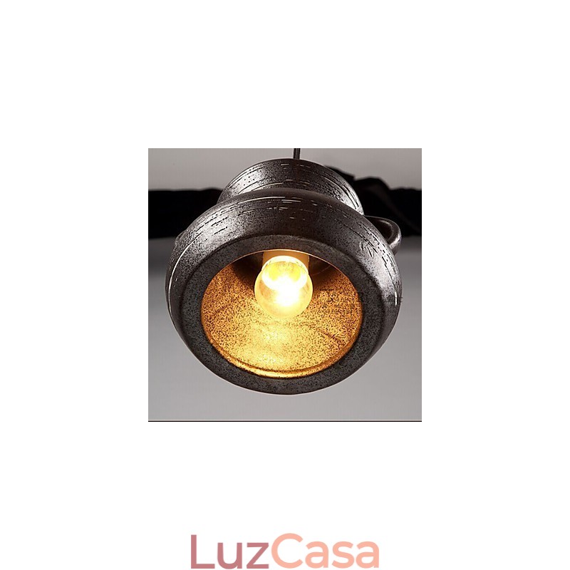 Lustre de cerâmica retrô personalidade pendurado para casa de chá