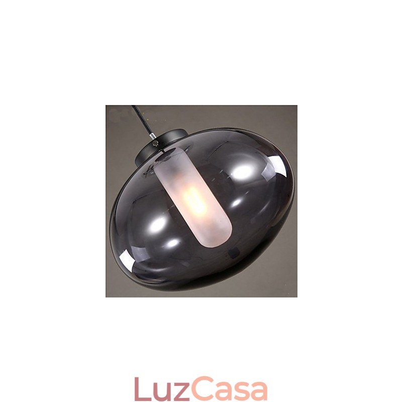 Luminárias de vidro simples e modernas