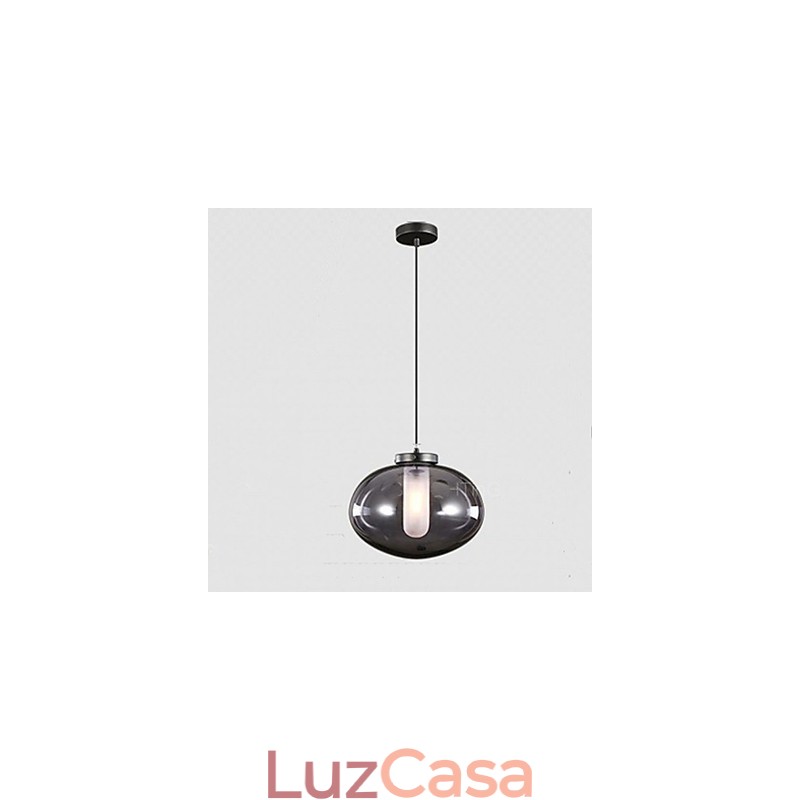 Luminárias de vidro simples e modernas