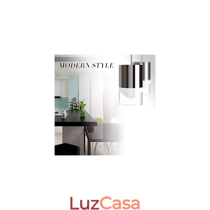 3 Luzes Pendentes Moderno Contemporâneo Metal