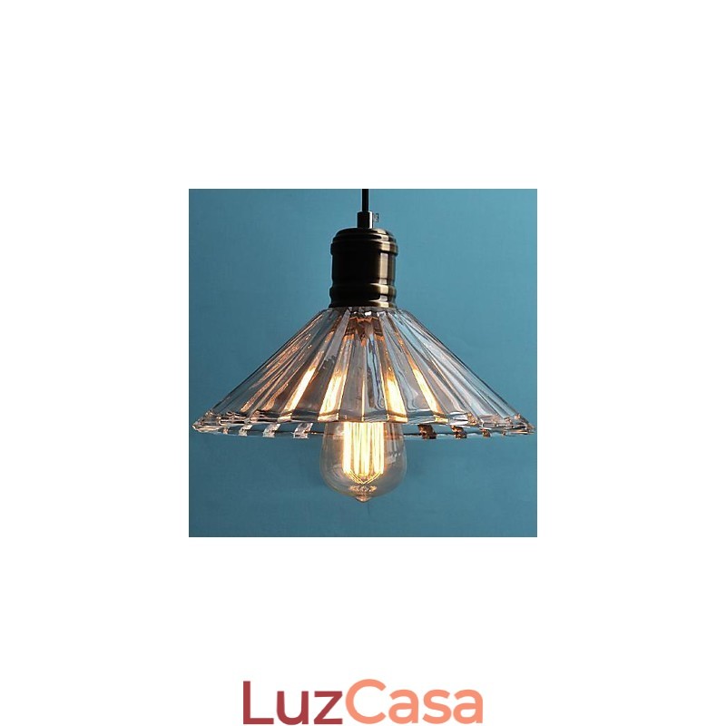Luminária pendente de metal contemporânea moderna