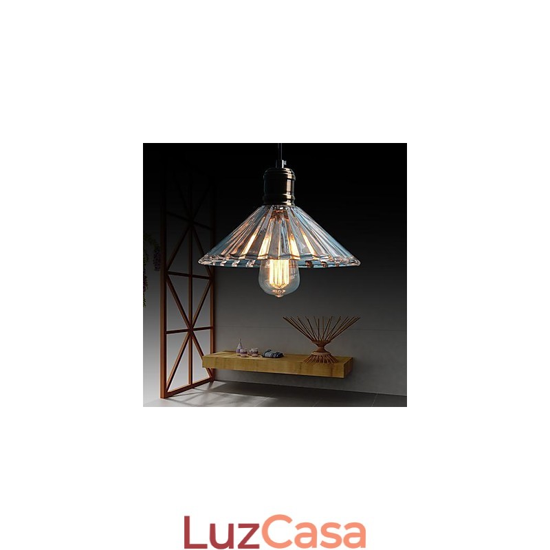Luminária pendente de metal contemporânea moderna