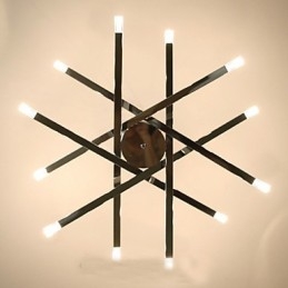 Moda criativa iluminação designer lâmpadas 12 lustre de luz