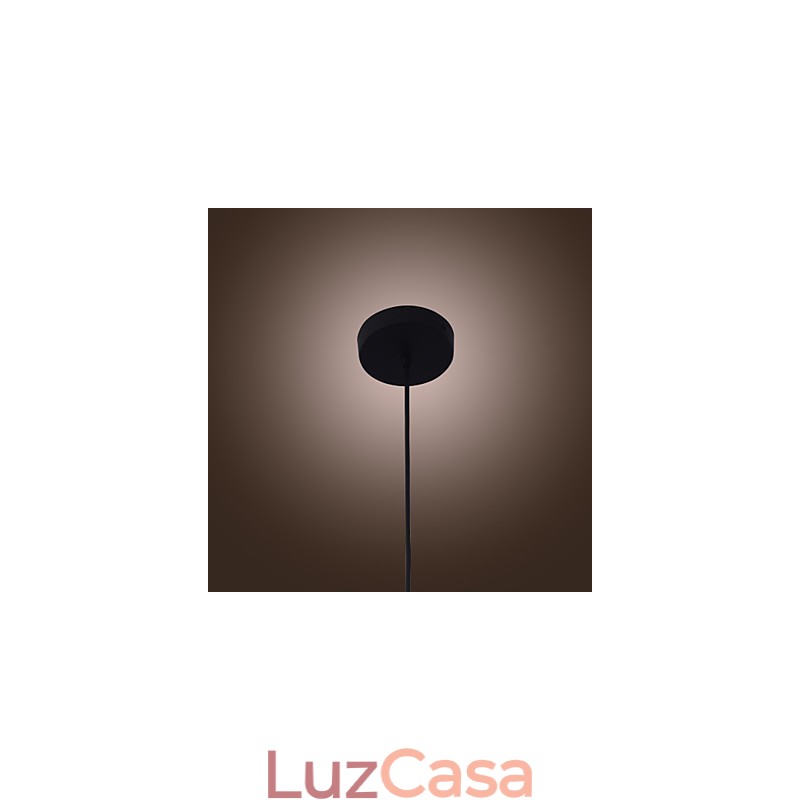 Luminária pendente de vidro moderna de 70 W com design de garrafa transparente