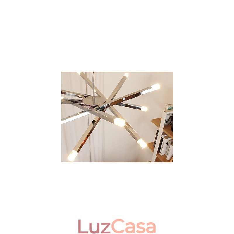 Moda criativa iluminação designer lâmpadas 12 lustre de luz