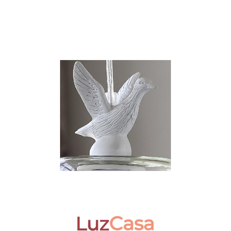 Lustre de vidro de pássaros de patinhos de cabeça única Lustre de refeições
