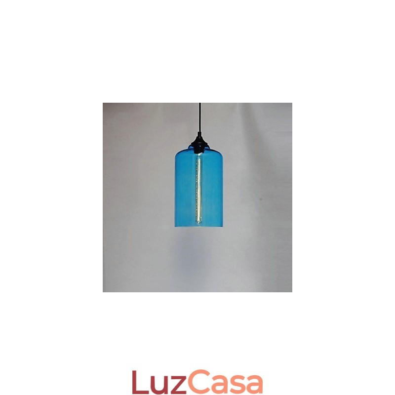 Garrafa Design Pendente 1 Luz Conciso Ferro Pintura