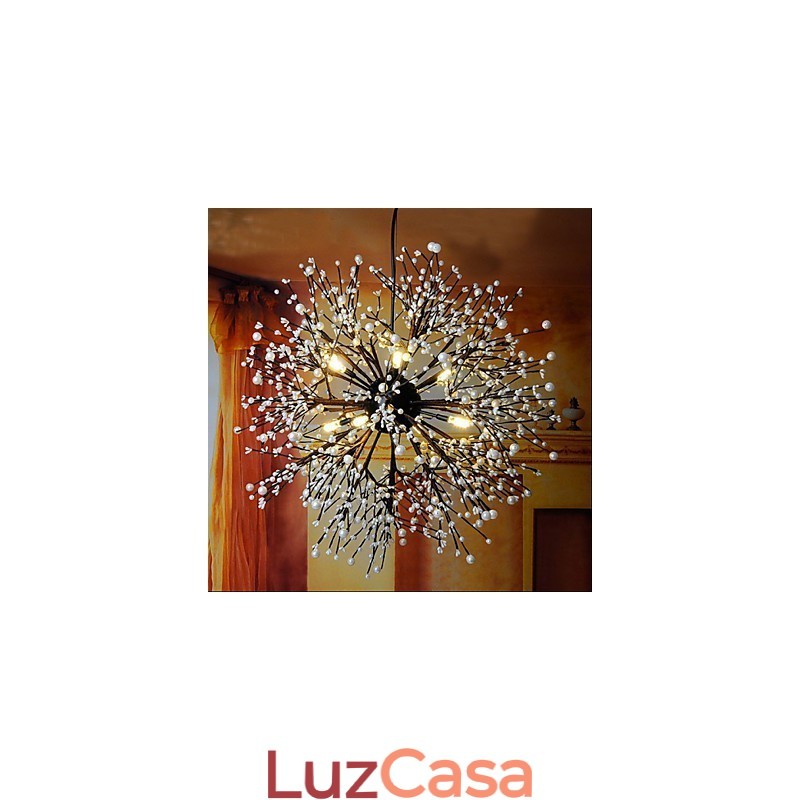 Pingente de estrela de vento industrial, roupa decorativa, fogos de artifício, luz de faísca