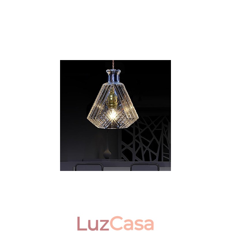 Luminária pendente de metal contemporânea moderna