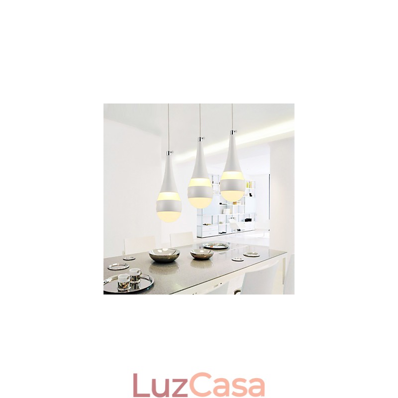 Luminárias pendentes modernas contemporâneas de metal