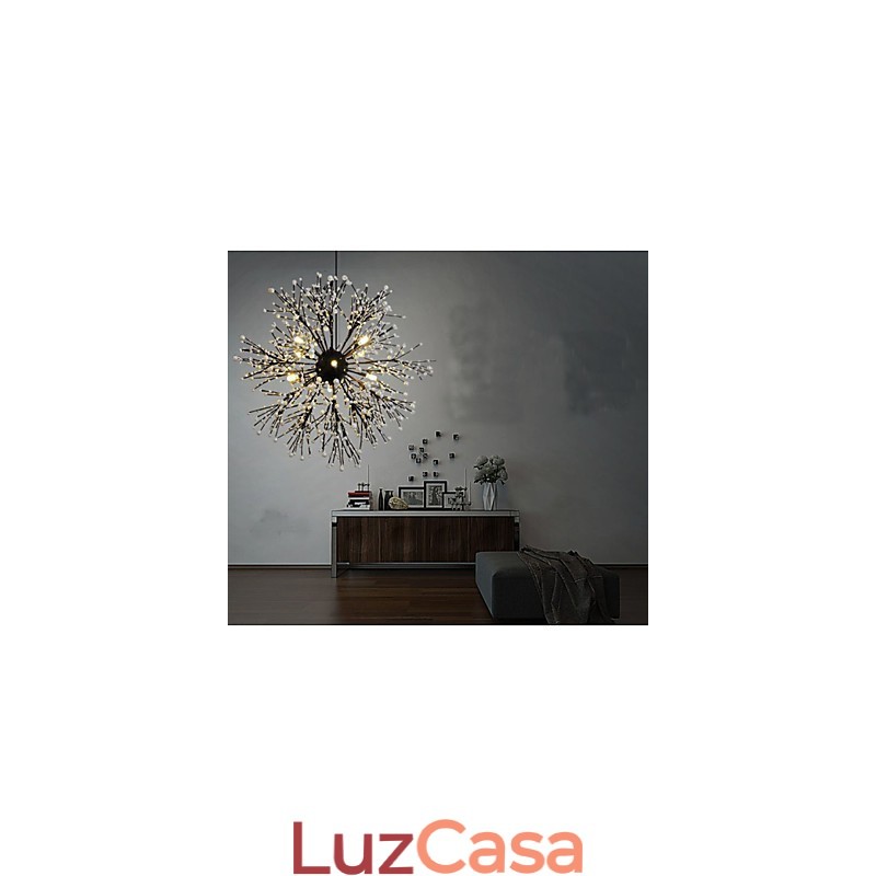 Pingente de estrela de vento industrial, roupa decorativa, fogos de artifício, luz de faísca
