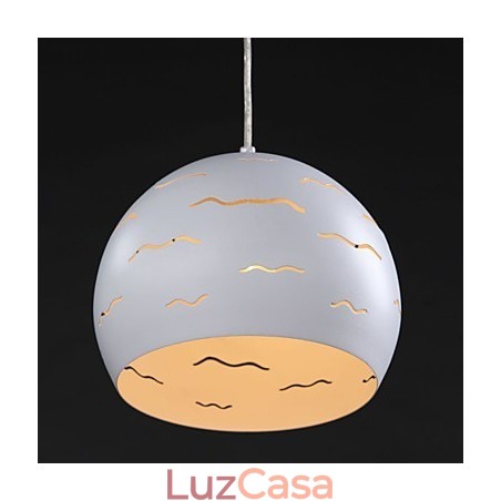 Iluminação criativa simples e moderna de ferro branco real Iluminação criativa simples e moderna de ferro branco real