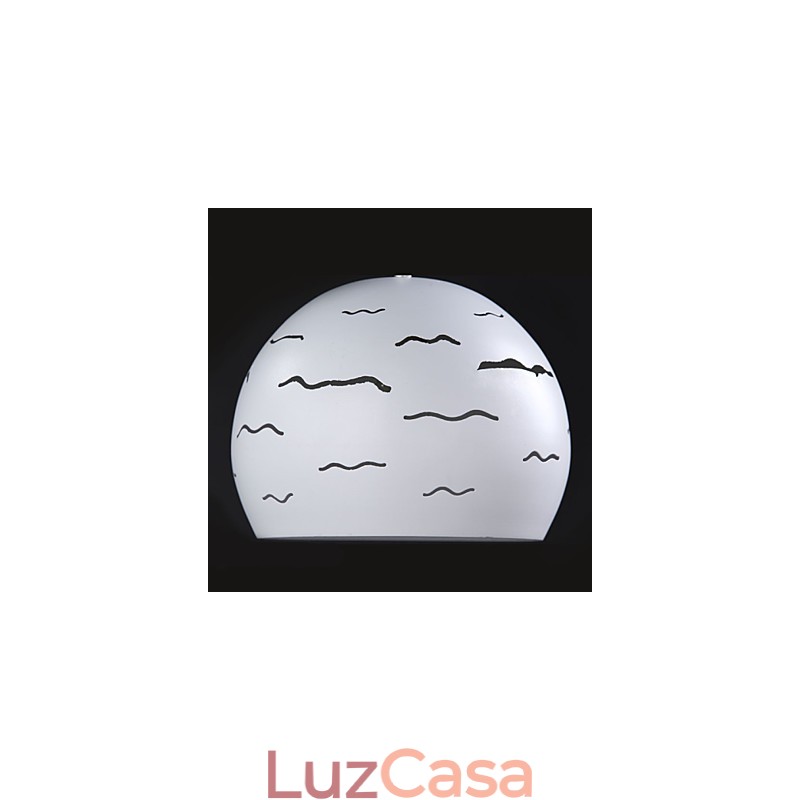Iluminação criativa simples e moderna de ferro branco real