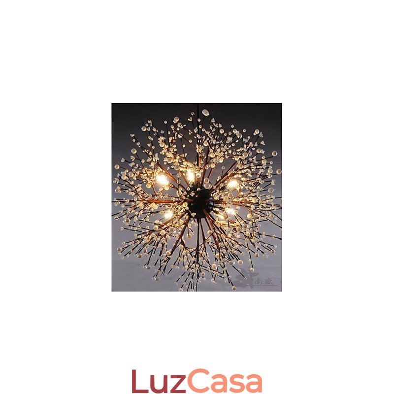 Pingente de estrela de vento industrial, roupa decorativa, fogos de artifício, luz de faísca