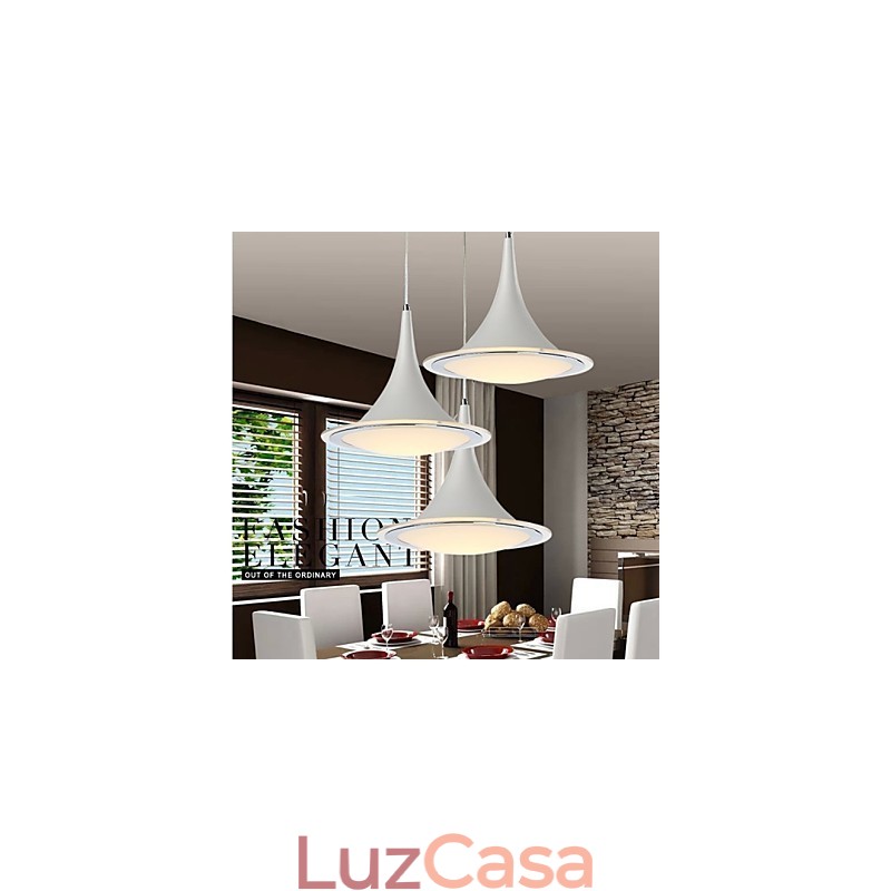 1Luzes pendentes Droplight Lustre de acrílico
