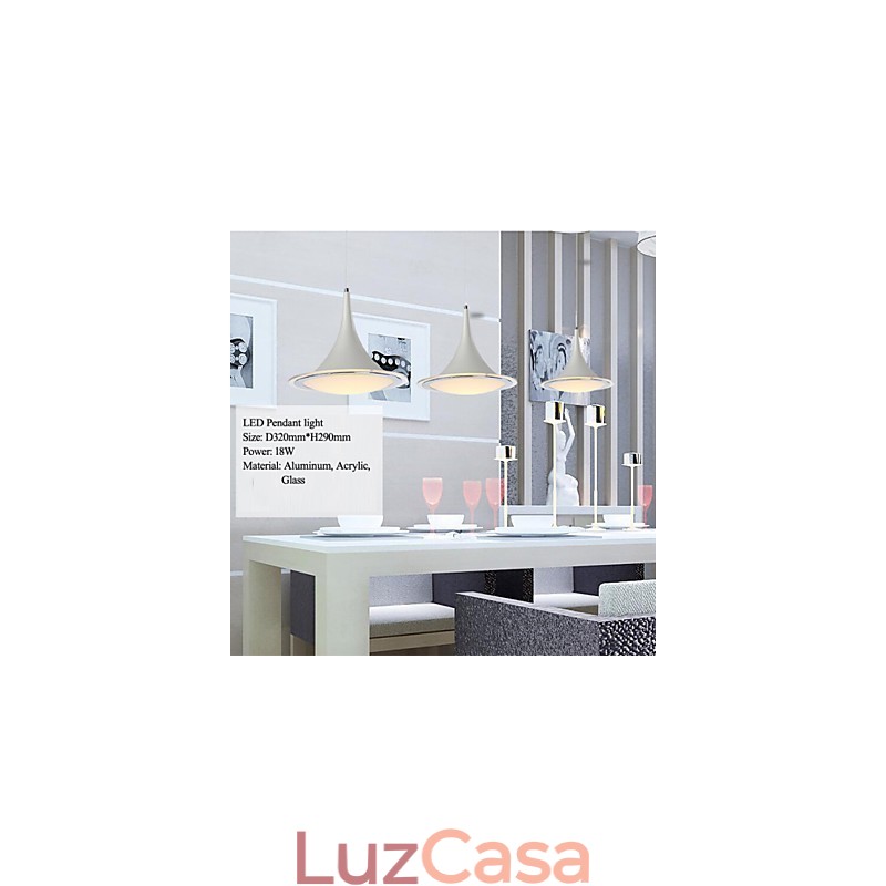 1Luzes pendentes Droplight Lustre de acrílico