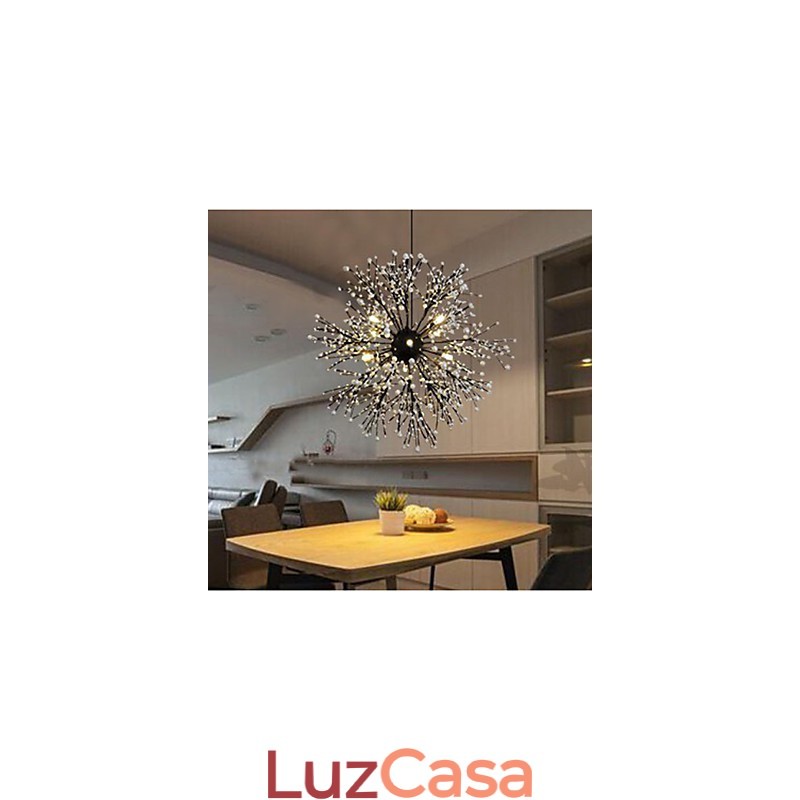 Pingente de estrela de vento industrial, roupa decorativa, fogos de artifício, luz de faísca