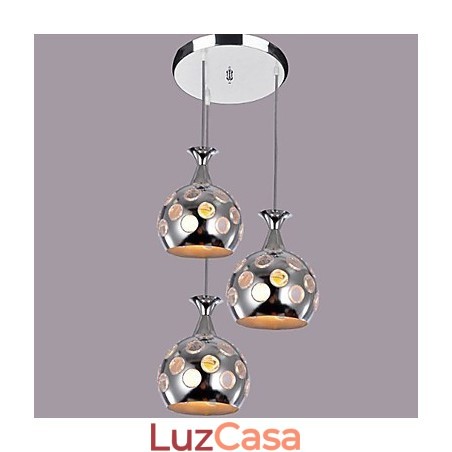 Luminária pendente moderna contemporânea estilo mini ilha galvanizada Luminária pendente moderna contemporânea estilo mini ilha galvanizada