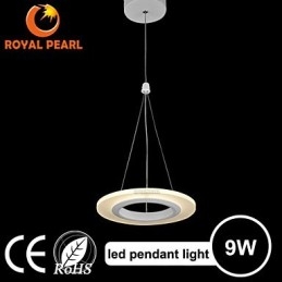 Luminária pendente Art Déco de 9 W de alto custo-benefício