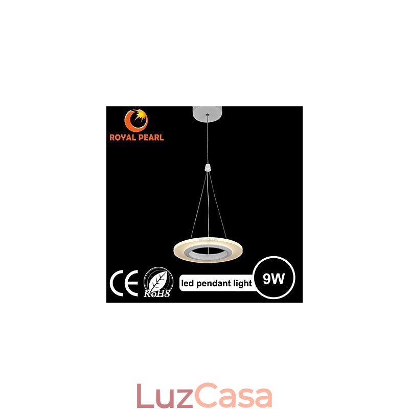 Luminária pendente Art Déco de 9 W de alto custo-benefício