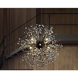 Pingente de estrela de vento industrial, roupa decorativa, fogos de artifício, luz de faísca