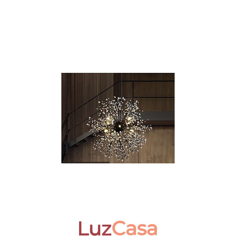 Pingente de estrela de vento industrial, roupa decorativa, fogos de artifício, luz de faísca