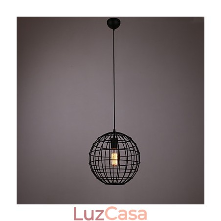 Mini luminária pendente esférica 1 luz de processamento de pintura