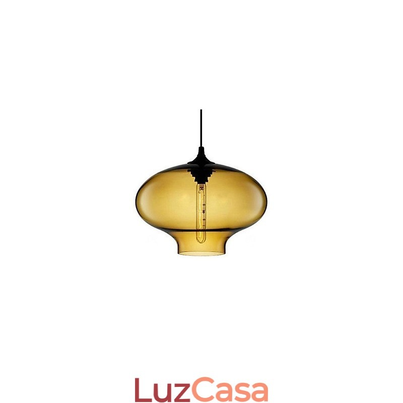 Pendente Bubble Design 1 Luz Minimalista Pintura em Ferro