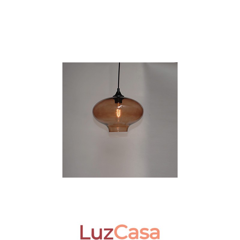 Pendente Bubble Design 1 Luz Minimalista Pintura em Ferro