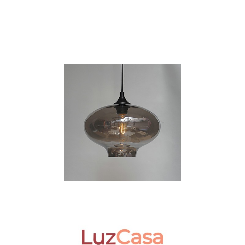 Pendente Bubble Design 1 Luz Minimalista Pintura em Ferro