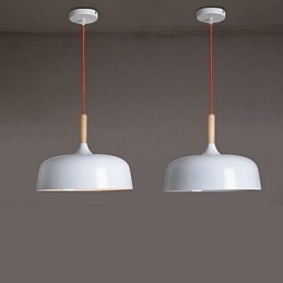 Luminária pendente de metal com pintura country