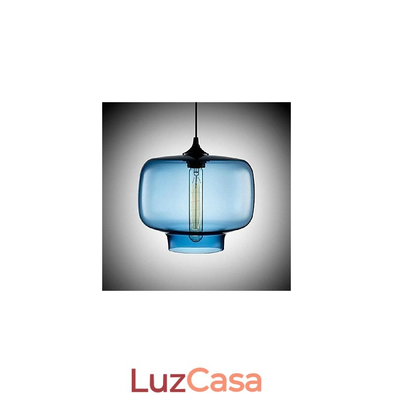 Garrafa Design Pendente 1 Luz Conciso Ferro Pintura