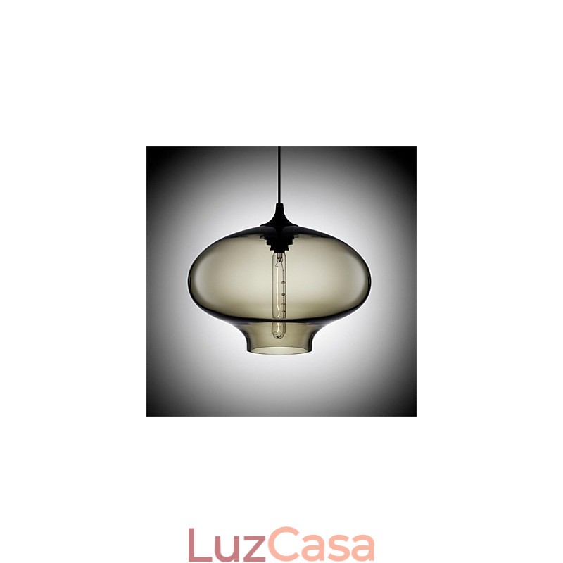 Luminária pendente de vidro retrô criativa de cabeça única Café In The Goldfish Bowl