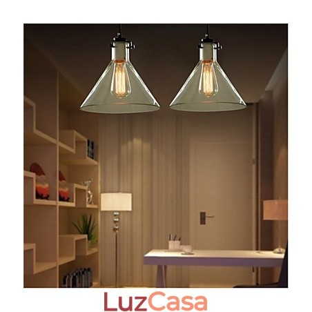 Luminária de vidro estilo americano retrô criativa de cabeça única Nordic Cafe Luminária de vidro estilo americano retrô criativa de cabeça única Nordic Cafe