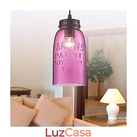 1 Luminária pendente de vidro moderna com design de bolha transparente 1 Luminária pendente de vidro moderna com design de bolha transparente
