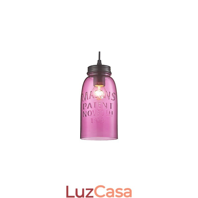 1 Luminária pendente de vidro moderna com design de bolha transparente