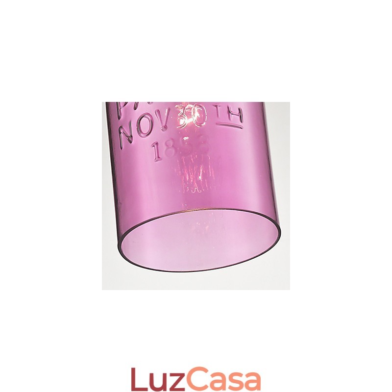 1 Luminária pendente de vidro moderna com design de bolha transparente