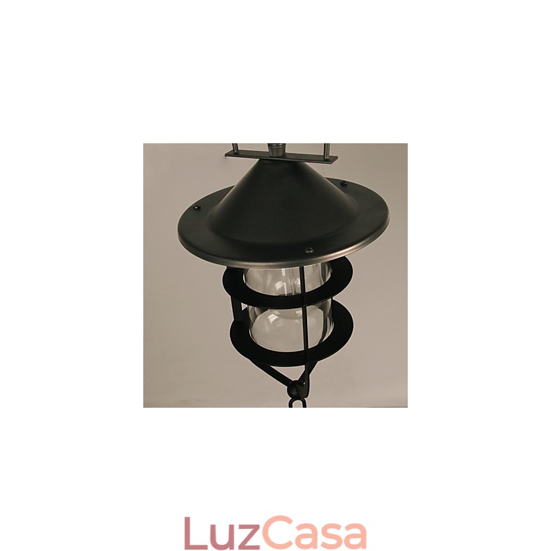 Luminária pendente de metal com pintura estilo retrô mini