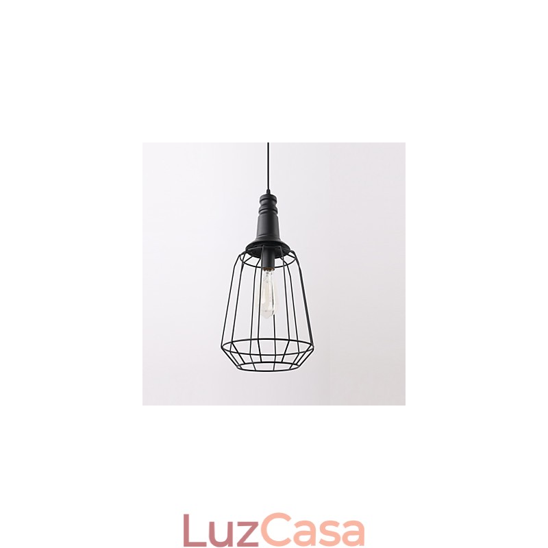 Rústico Lodge Retro Country Mini Estilo Pintura Metal Pendente Luz Garagem