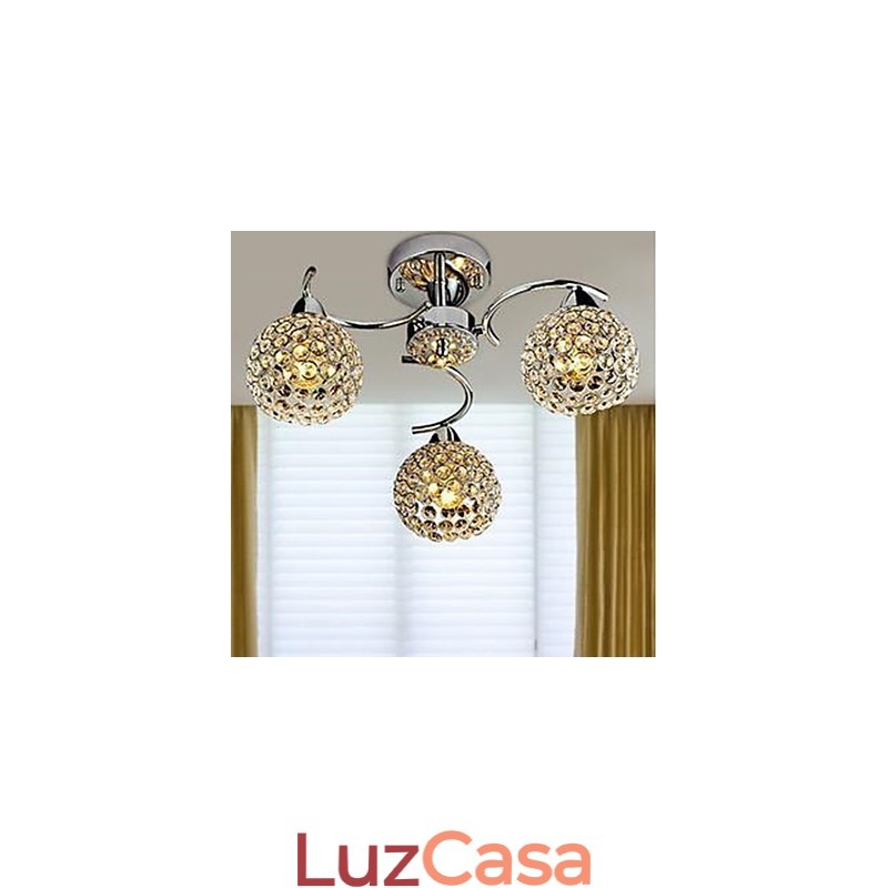 Dome Light de cristal moderno Absorver Dome Light Refeições Lustre Droplight Sentado
