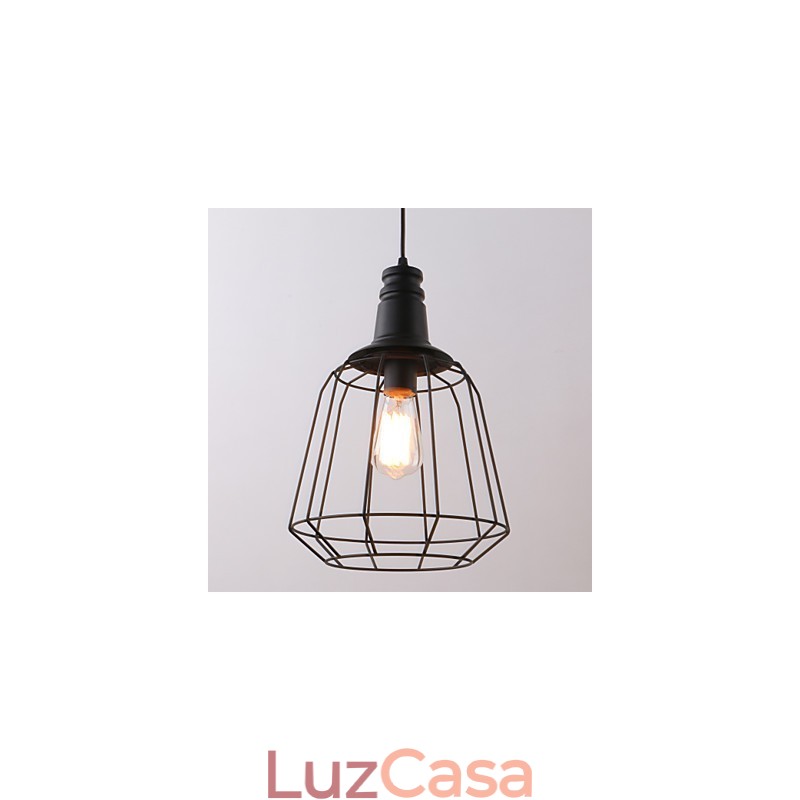 Rústico Lodge Retro Country Mini Estilo Pintura Metal Pendente Luz Garagem