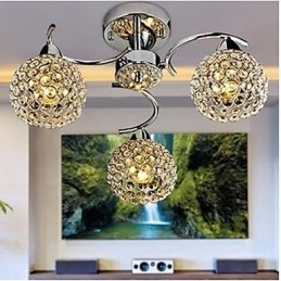 Dome Light de cristal moderno Absorver Dome Light Refeições Lustre Droplight Sentado